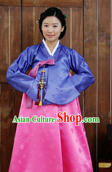 Top Korean Fashion Style Girl Dancewear Traditional Hanbok Clothing for Women