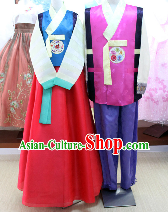 Korean Traditional Brides and Bridegroom Clothing Dress online Womens Clothes Designer Clothes
