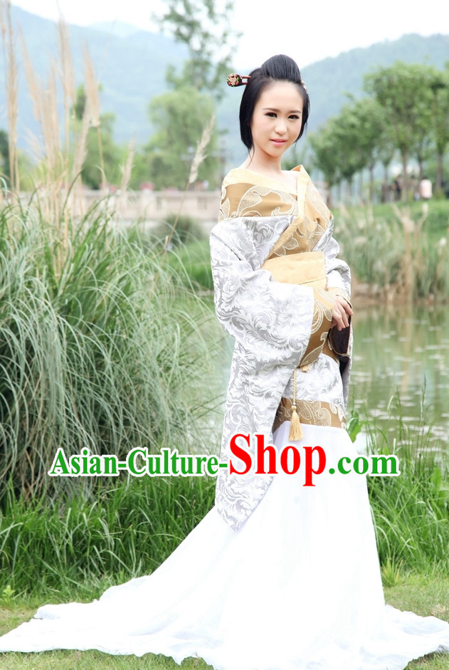 Chinese Traditional Female Hanfu Costumes Complete Set