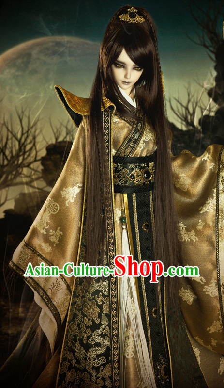 Chinese Prince High Shoulder Costumes Top China Fashion Halloween Asia Fashion