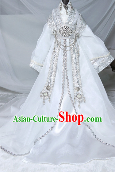 Asian Fashion Chinese White Wedding Dress for Men