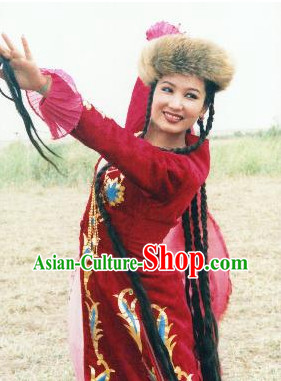 Chinese Ethnic Costume Contemporary Costumes and Headwear for Women