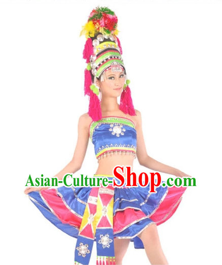 Asian Fashion Chinese Dance Costumes for Ethnic Women