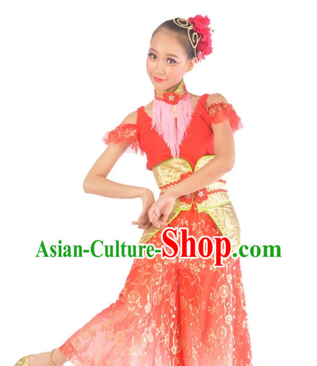 China Shop Chinese Dance Costumes Dancewear Complete Set for Women