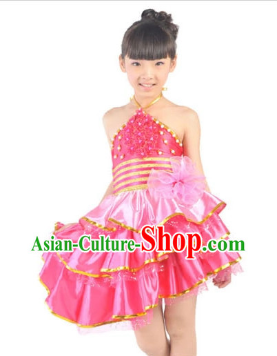 Custom Made China Kids Dance Costumes Ballerina Costume Burlesque Costumes Salsa Costumes