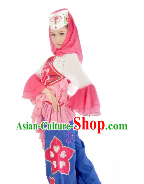 Custom Made Chinese Ethnic Dance Costumes Ballerina Costume Burlesque Costumes Salsa Costumes