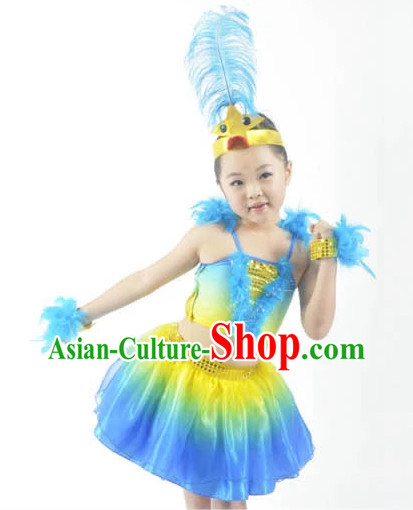 Custom Made Chinese Modern Group Dance Costumes for Kids