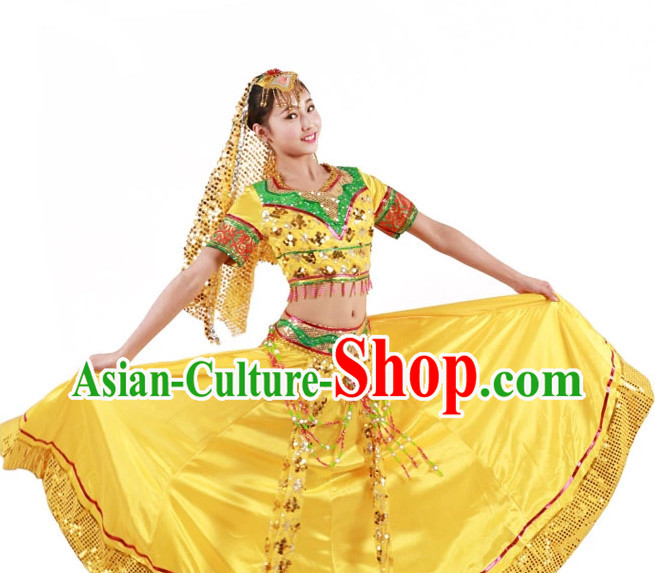 Custom Made Chinese Indian Group Dance Costumes for Women