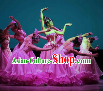 Custom Made Chinese Stage Performance Dance Costumes for Women