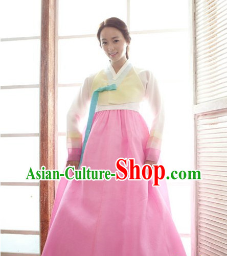 Korean Women Fashion Traditional Hanbok Wedding Dresses Complete Set