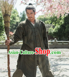 China Ancient Kung Fu Master Costumes Complete Set for Men