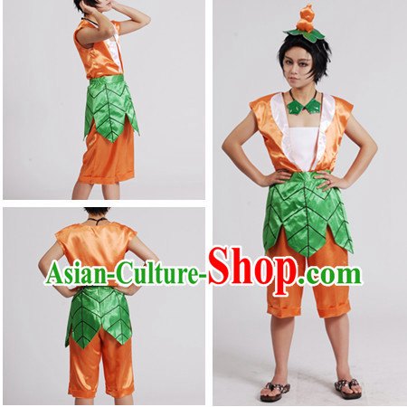 Chinese Cartoon Character Gourd Dolls Costumes for Men or Kids