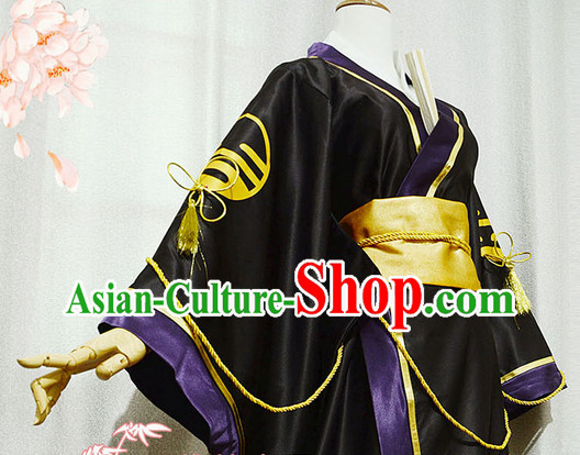Chinese Costumes Traditional Clothing China Shop Asian Warrior Black Cosplay Costumes