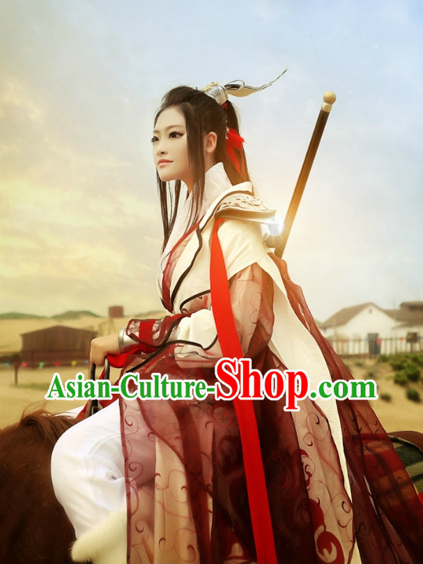 Chinese Costumes Traditional Clothing China Shop Swordswoman Warrior Hanfu Outfit for Women