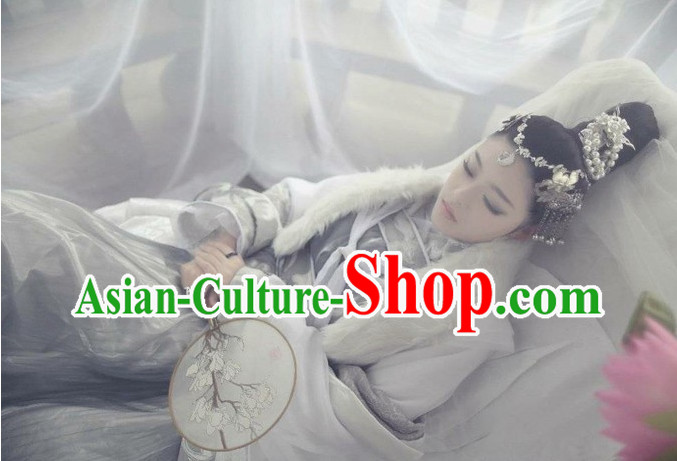 Asian Fashion Chinese Empress Sexy Halloween Costumes Complete Set for Women