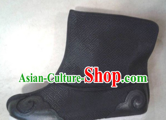 Handmade Asian Chinese Traditional Black Hanfu Shoes online Ancient Shoes
