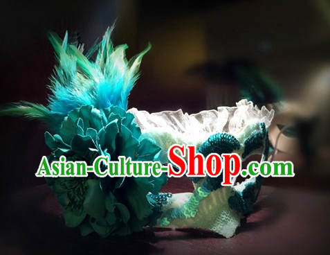 Custom Made Designer Feather Mask Handmade Hair Fascinators Hair Slides Headpieces Hair Ornaments