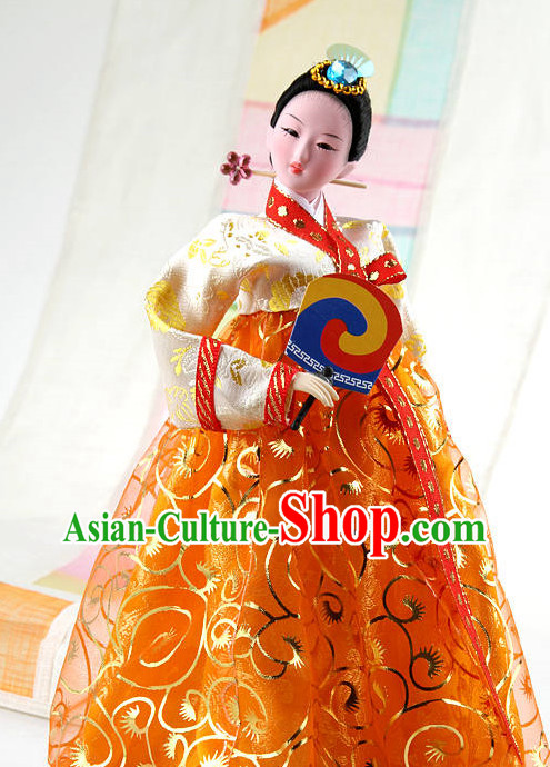 Korean Traditional Handmade Silk Figurine Arts