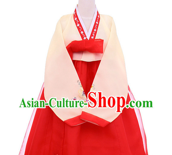 Top Korean Traditional Custom Made Dance Hanbok Costumes Complete Set for Women