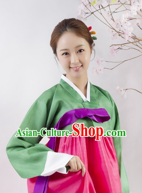 Traditional Korean Custom Made Hanbok Clothes Complete Set for Girls