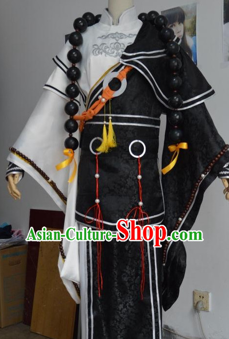Asian Fashion Chinese Monk Costumes Complete Set