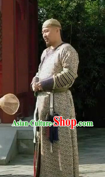 Chinese Emperor Clothes and Hat Complete Set