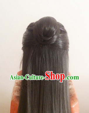Chinese ancient costumes hanfu traditional long wig accessories