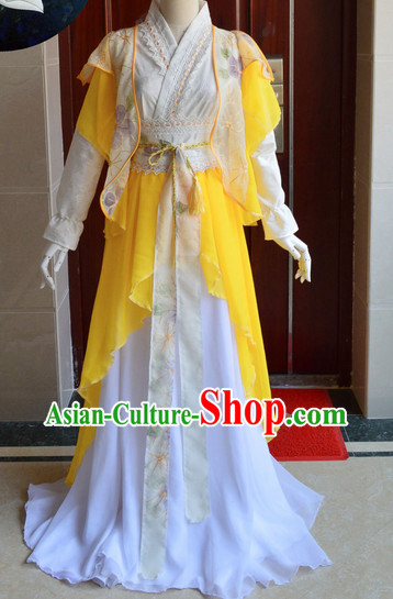 Chinese Ancient Swordsman Costumes Complete Set