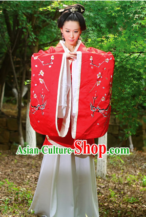 Chinese Traditional Lucky Red Wedding Bridal Dresses and Hair Jewelry Complete Set