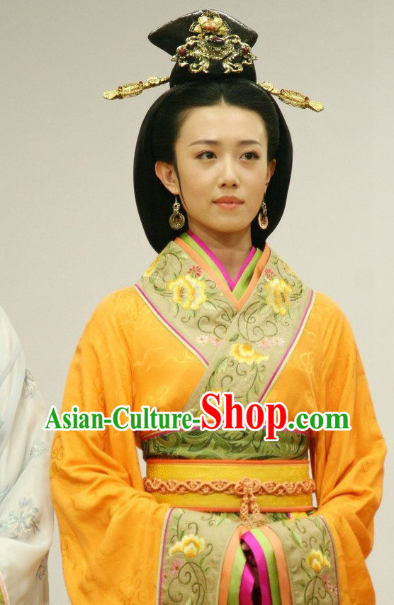 China Fashion Xi Shi Costumes and Hair Accessories Full Set