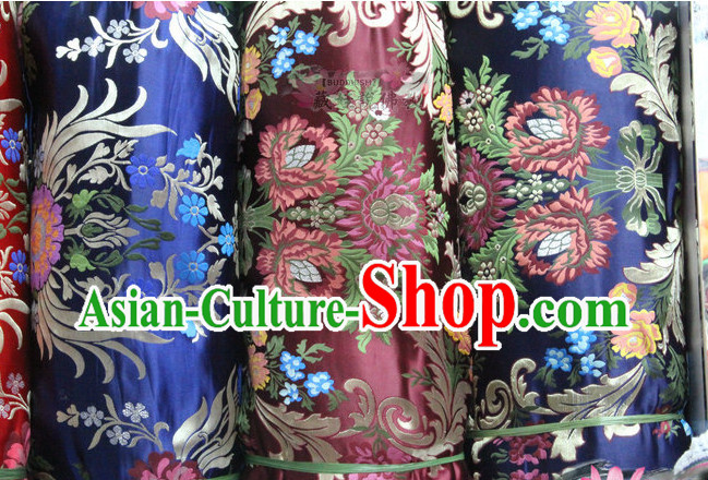 Asian Chinese Traditional Tibetan Brocade Dress Material