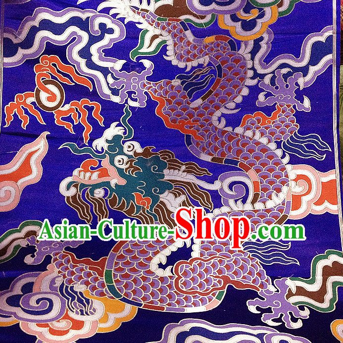 Asian China Traditional Tibetan Dragon Brocade Sewing Material