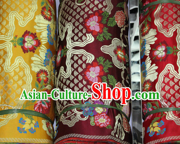 Asia Tibetan Brocades Embroidered Fabric Sewing Material
