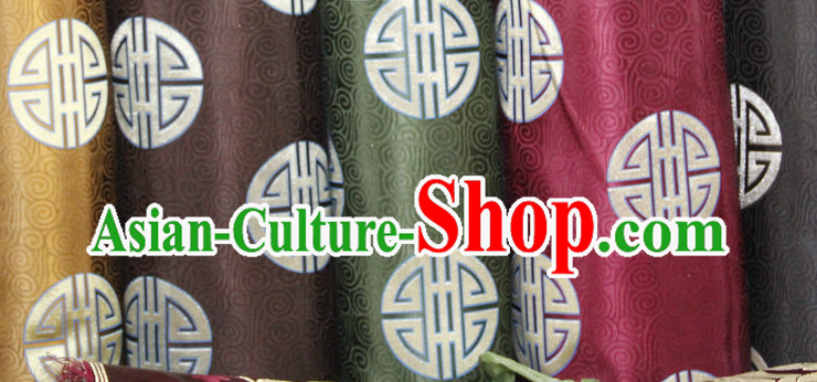 Asian Tibetan Brocade Embroidered Fabric Sewing Material Upholstery Material