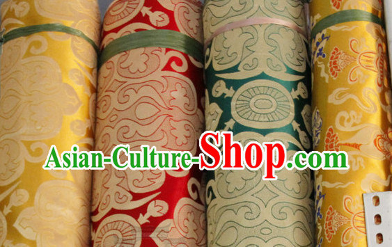Asian Tibetan Brocade Embroidered Fabric Upholstery Material Dress Material