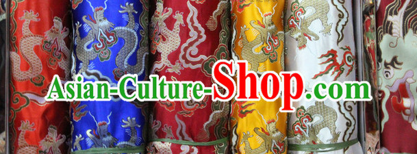 Asian Tibetan Brocade Upholstery Material Embroidered Fabric Dress Material