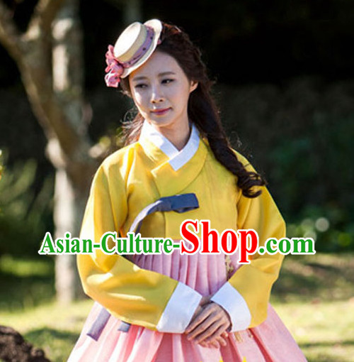 Korean Traditional Clothing Plus Size Dress Fashion Clothes Complete Set for Women