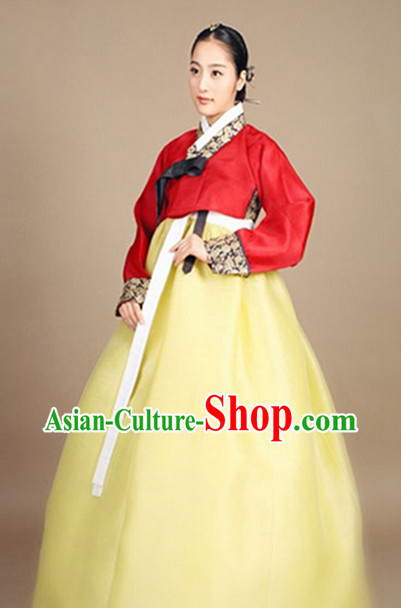 Korean Traditional Clothing Female Plus Size Dress Fashion Clothes Complete Set