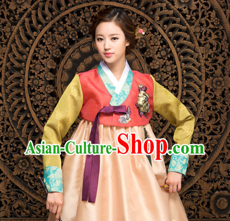 Korean National Costumes Traditional Costumes Hanbok Dresses