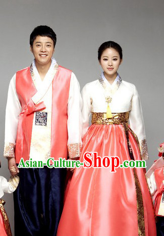 Korean Traditional Couple Clothing 2 Sets