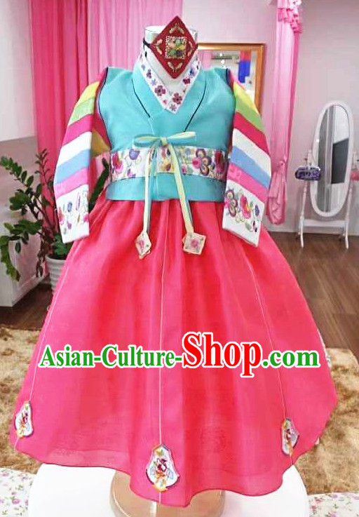 Korean Traditional Dresses Complete Set for Girls
