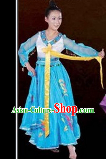 Chinese Chaoxian Costumes Female Ethnic Groups Outfits