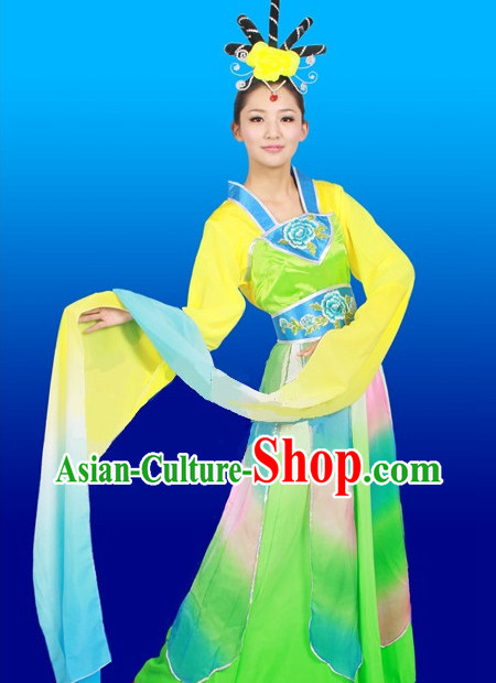 Chinese Stage Dance Costumes Female Ethnic Groups Outfits