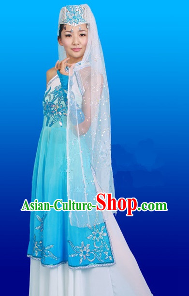 Chinese Costumes Female Ethnic Groups Clothes