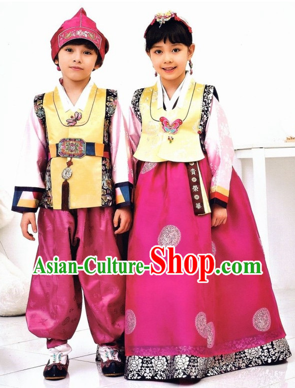 Korean Boys and Girls Fashion online Hanbok Costumes Clothes
