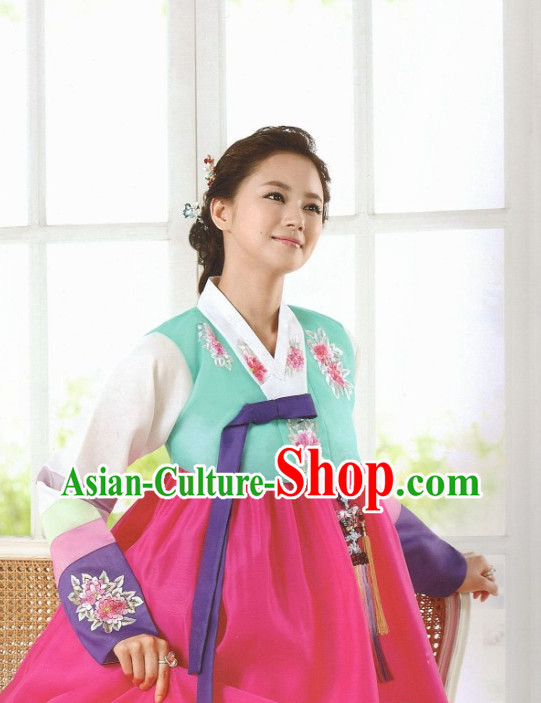 Korean Hanbok Woman Clothing Fashion Clothes Korean Traditional Dresses