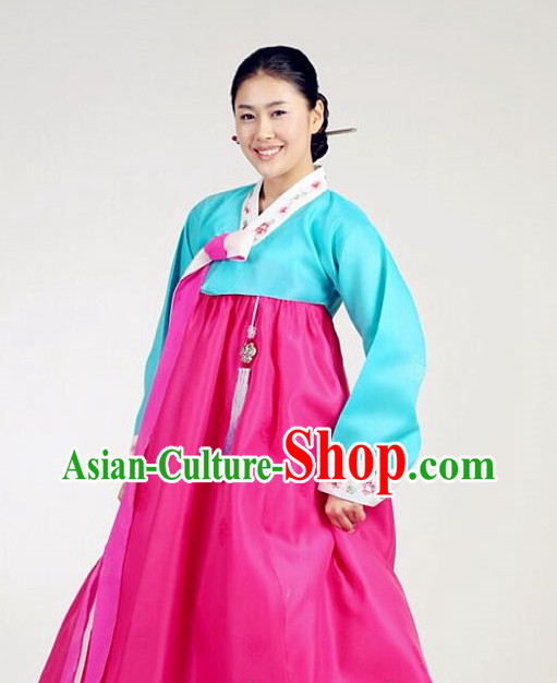 Korean Woman Traditional Clothes Hanbok Dress Shopping