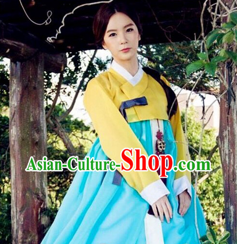 Korean Woman Traditional Clothes Hanbok Dress Shopping
