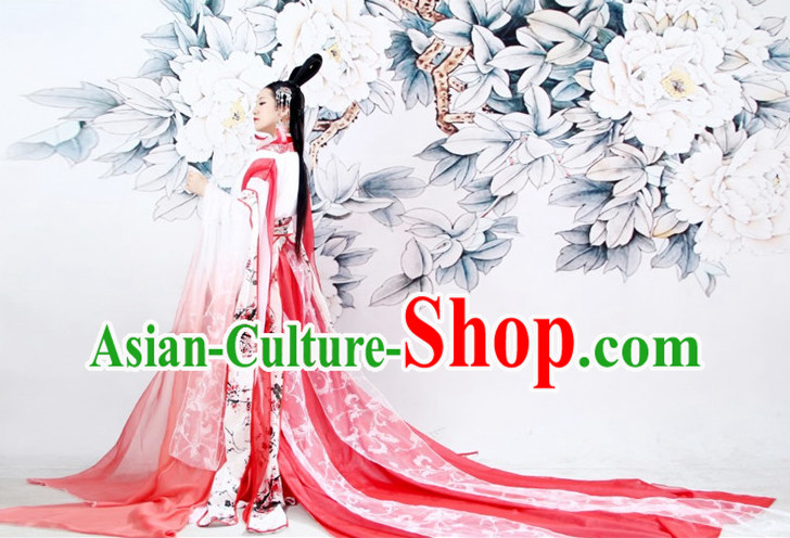 Chinese Princess Ancient Style Costumes and Hair Accessories Complete Set