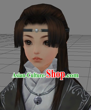 Custom Made According to Your Picture Asian Chinese Ancient Fairy Long Black Wigs